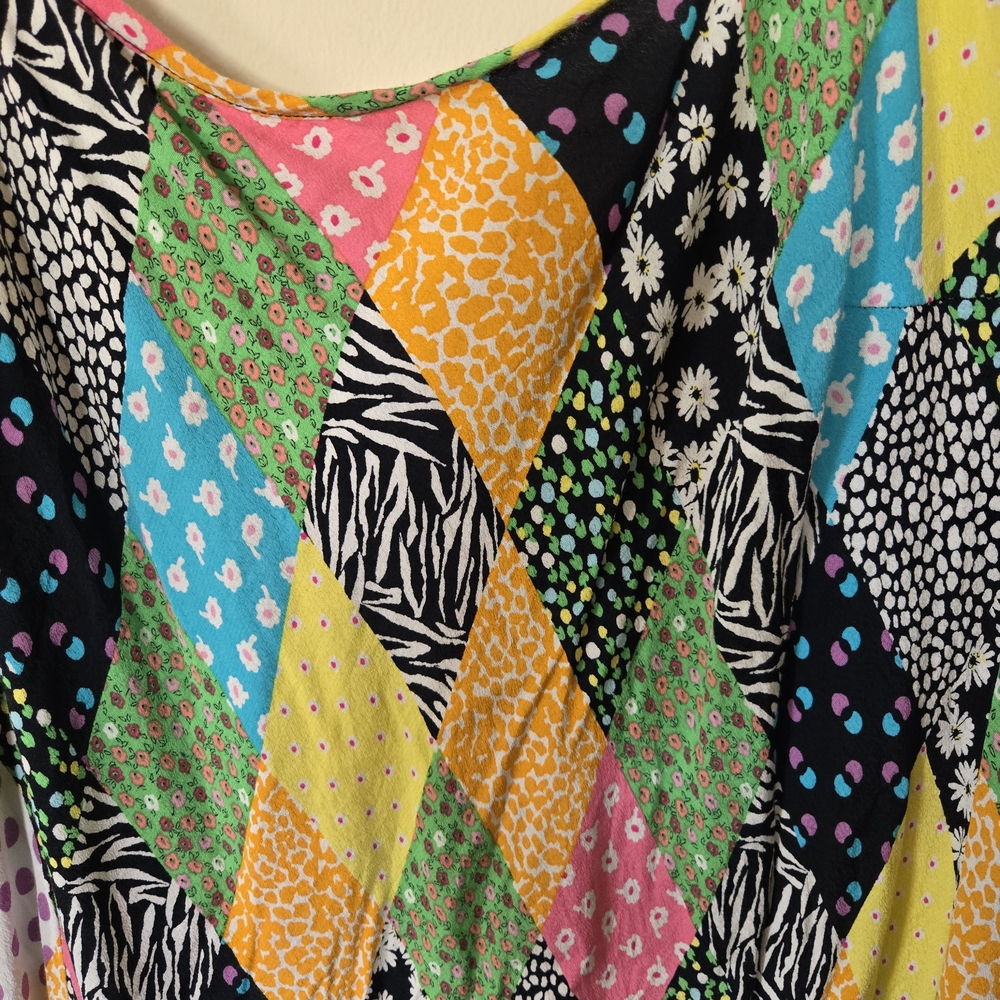 Rixo Boho Patchwork Indie Whimsical Flowy Floral … - image 2